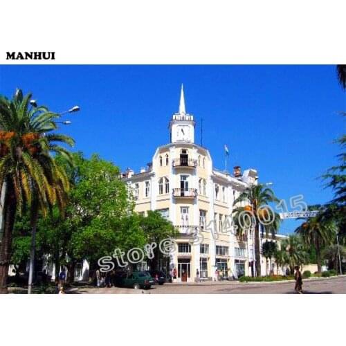 Diy 5D diamond painting Resin diamond Castle living room home decoration, beautiful gift landscape pictures BCD385