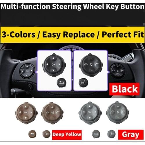 Car Multifunction Steering Wheel Button For Mercedes-Benz W221 S-Class S280 S300 S350 S400 Black