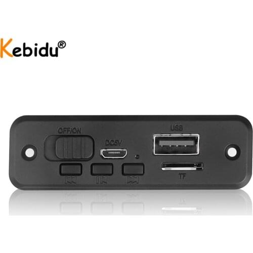 Bluetooth V5.0 2*3W Amplifier MP3 Decoder Board Car MP3 Player Module Audio Module FM AUX Radio For Speaker