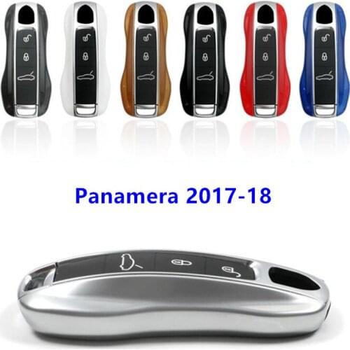 Car Personality Key Case Decoration For Porsche Panamera 2017-18 ABS Key Holder Housekeeper Organizer Modified Accessories