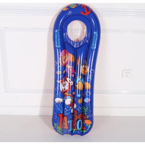 Childrens water inflatable floating row environmental protection pvc surfboard ins cartoon water inflatable bed water ski