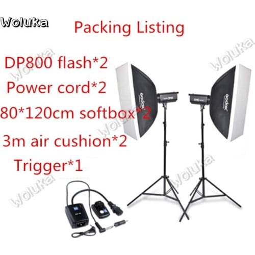 Godox DP800w Shadow room Flash two lamp set photographic lamp studio soft light photographer portrait CD50 T03