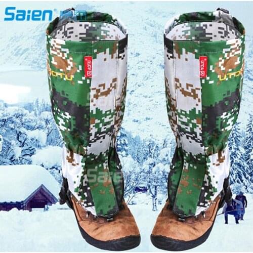 Snow Cover Camouflage Water Resistant Shoe Bindings Legging Gaiters Waterproof High Boot Gaiters