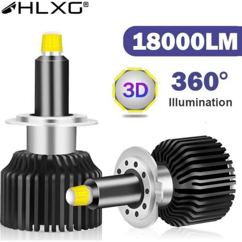 HLXG н1 светодиодная лампа 18000LM CSP led h7 5000K bulb 9012 HB3 HB4 9005 9006 H8 H9 H11 lamp 360 car Light h1 canbus headlight