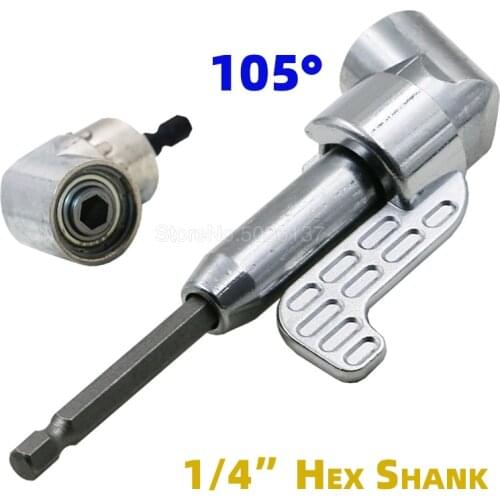 105 Degree Angle Screwdriver Set Socket Holder Adapter Adjustable Bits Drill Bit Screw Driver Tool 1/4INCH Hex Turning Nozzles