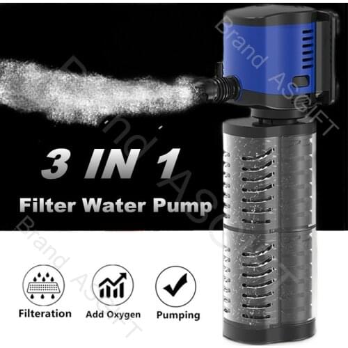 Sunsun 3 in 1 Aquarium Filter Pump Multifunction Fish Tank Submersible Water Pump Internal Filter Aquarium Aerator For Fish Tank