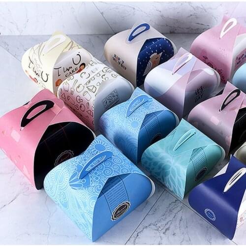 2019 New 200pcs Hand-held West Point Cake Box Thousand-Layer Dessert Packaging Box