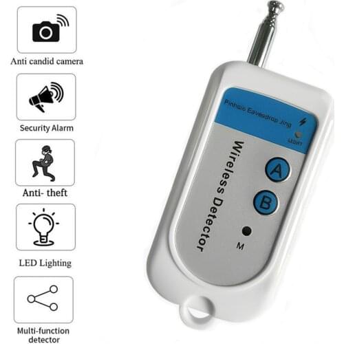 New Signal Bug RF Detector Camera GSM Wireless Device Detection Dogs 100~2400Mhz 1.5V Mobile Phone Signal Detection Machine