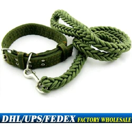 20Pcs/Lot XL Size 2.8*120cm Large Dog Collar Traction Rope Braid Dog
