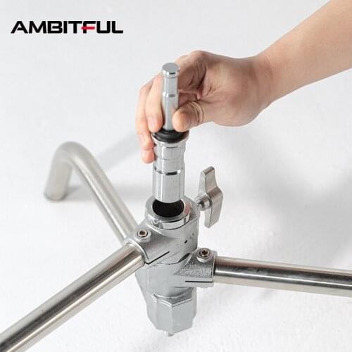 C Stand Base Bracket Stent Floor Light Stand Magic Leg Lamp Holder Head for C Light Stand