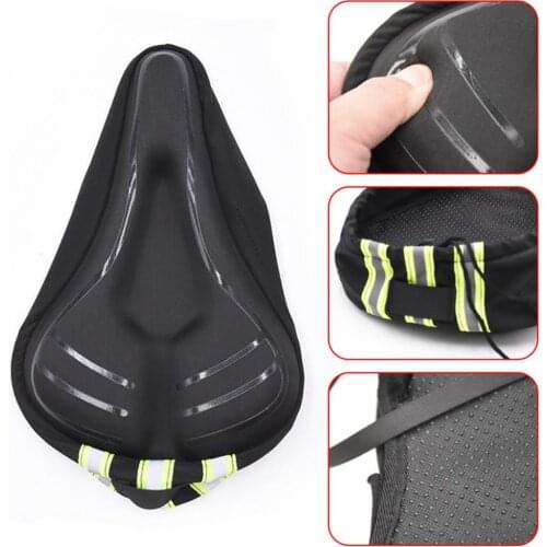 Anti-shock Seat Cushion High Elasticity Silicone Fine Texture Sponge Bicycle Cushion for MTB Road Bike Accessories