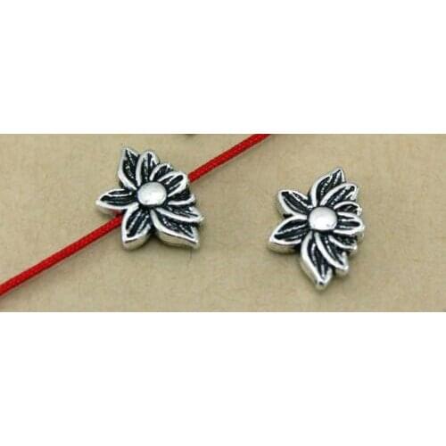 20pcs/lot Tibetan Silver spacer lotus Loose Bead Spacer Beads Connectors for DIY Jewelry Making bracelet rfg4s