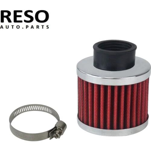 RESO-- Turbo Vent Crankcase Breather Auto Air filter Car Cone Cold Air Intake Filter Height 85MM, Neck ID:35mm