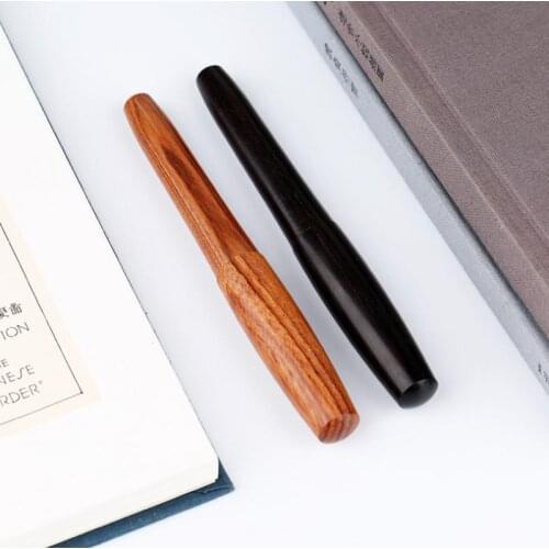Handmade Wooden Fountain Pen Natural Color Iraurita 0.38mm Nib Metal Pen For Business & School as Luxury Gift