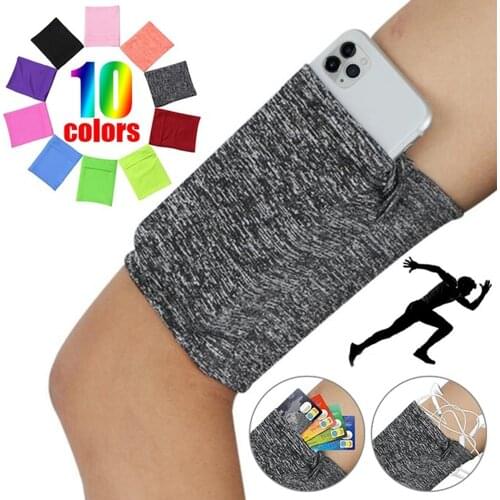 Wrist Arm Running Sport Bag Elastic Mobile Phone Armband Sports Pouch Fitness Running Gym Bags For Women Men Run Exercise Bag