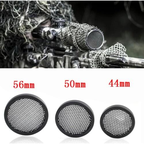 Tactical 44mm/50mm/56mm Anti-reflection Sunshade Protective Cover Kill Flash Cover Cap Scope Protector cover for Hunting Optical