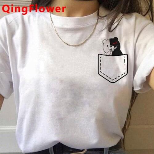 Ouma Kokichi Danganronpa V3 top tees male couple kawaii 2021 harajuku kawaii print top tees t shirt vintage tumblr