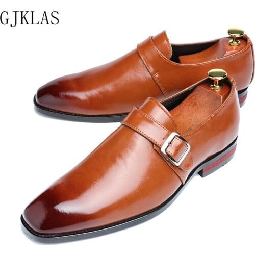 Dress Leather Business Shoes for Men Big Size 48 Loafers Wedding Leather Shoes Classic Formal Slip-on Man Shoes High Quality