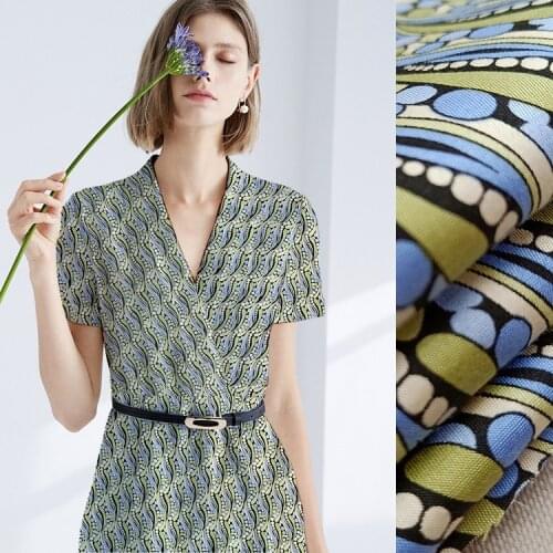 1 Meter 30mmi Heavy Stretch Twill Silk Cotton Fabric Recommended for Dress and Trousers