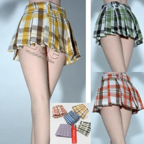 IN STOCK 1/6 Scale Pleated Skirt Clothes Fit 12" Female PH TBL UD Action Figure Body Toy