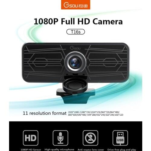 Webcam 1080P For PC Laptop Computer USB Plug Rotatable Video Record HD Web Camera With Microphone For Video Conference