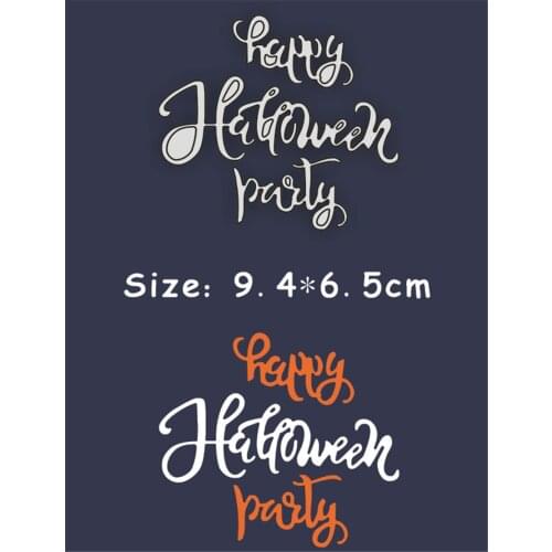 Die Cutting dies halloween party metal craft paper die Scrapbooking/DIY Embossing mould Easter New Year