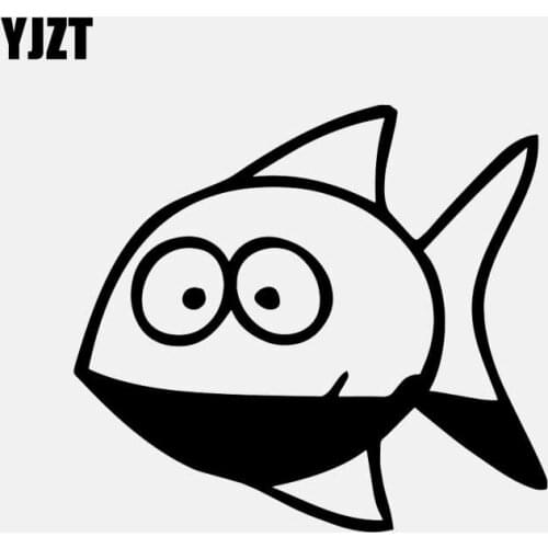 YJZT 16.5CM*14.9CM Vinyl Decal Car Sticker Funny Cartoon Art Decor Black/Silver C24-0952