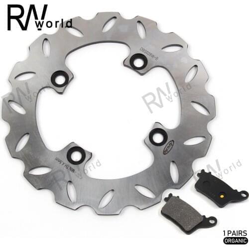 Motorcycle CNC Rear Brake Discs Rotors & Brake Pads For KAWASAK NINJA ZX10R ZX-10R ZX 10R 2011 2012 2013 2014 2015 Top Quality