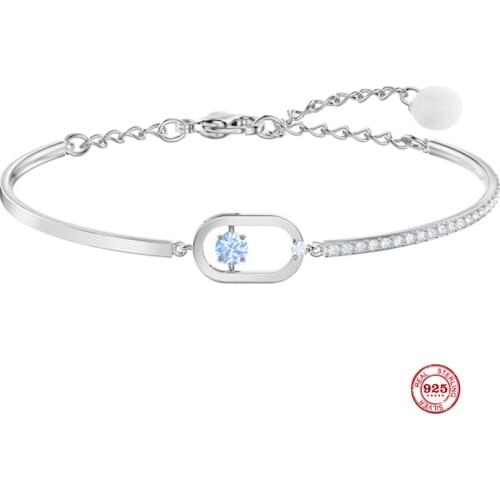 2020 Fashion Charm Pure 925 Silver Original 1:1 Copy, Radiant Radiance Elegant Chic Wild Bracelet Female Luxury Jewelry Gifts