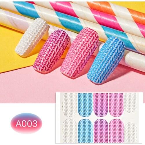 1 Sheet Nail Art Sticker Decals Sweater Elements Design Transfer Nail Stickers Wraps Nail Tips Decoration