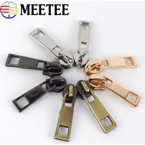 100pcs 3# Sewing Zipper Slider for Nylon Zips Jacket Bag Purse Pocket Zipper Head Bag Zip Repair Kits DIY Accessories