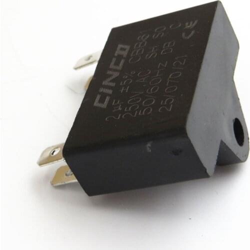 2uF 250V CBB61 Motor Run Capacitor Ceiling motor fan Start exhaust ventilating Air Conditioner Capacitor 250VAC 2mf 2mfd