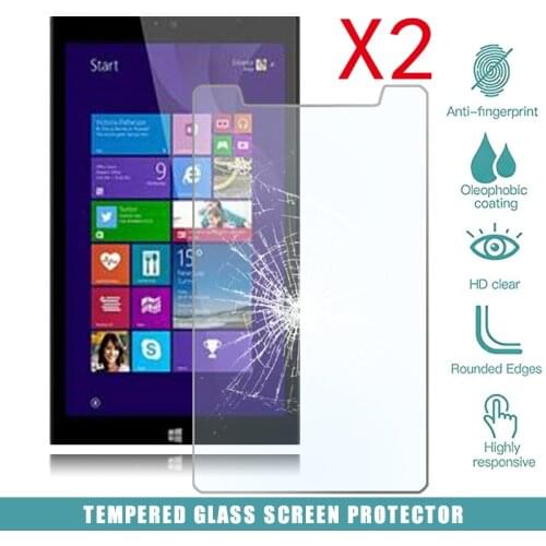 2Pcs Tablet Tempered Glass Screen Protector Cover for Linx 8 HD Eye Protection Anti-Scratch Explosion-Proof Tempered Film