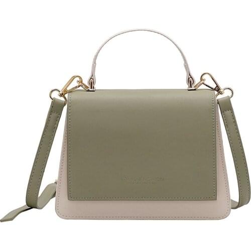 2019 New Womens Small Square Bag Korean Fashion One Shoulder Womens Bag Autumn Winter Leisure Messenger Handbag