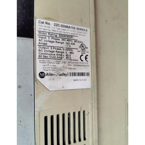 22C-D045A103 22KW Used One , Inverter , Good Working free shipping