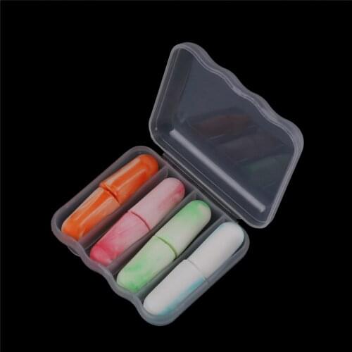 4 Pairs/set Travel Sleeping Noise Reduction Hearing Protection Soft Foam Noise Prevention Earplugs Ear Plugs Hot Sell