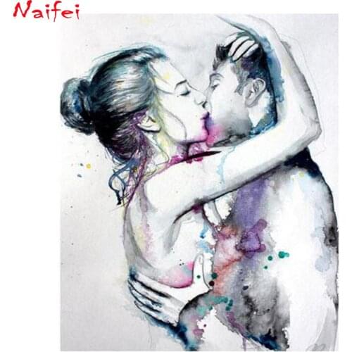 5D DIY Diamond Mosaic love kiss Couple Diamond Embroidery Christmas Gfit Diamond Painting Pictures Needlework decor Home gift