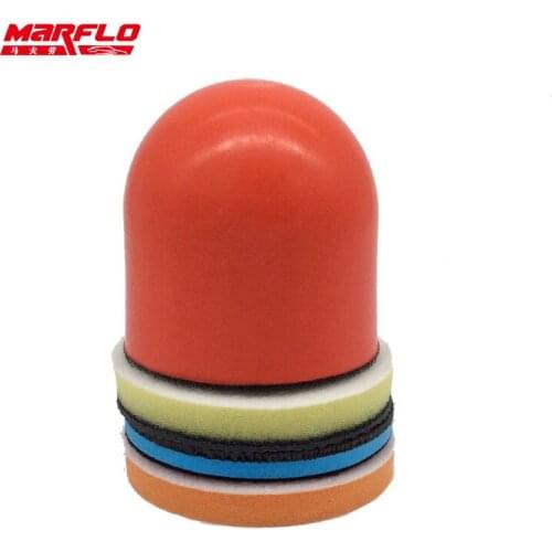Marflo Car Clean Brush Wax Pad Applicator Paint Care Magic Clay Bar 3 Plus 1