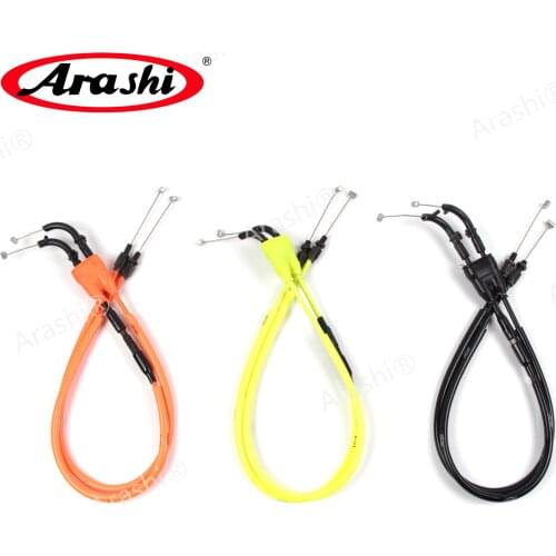 Arashi Motorcycle Accelerator Throttle Cables Lines for YAMAHA YZF R6 2006 2007 2008 2009 2010 2012 2013 - 2016 YZF-R6 1 Pair