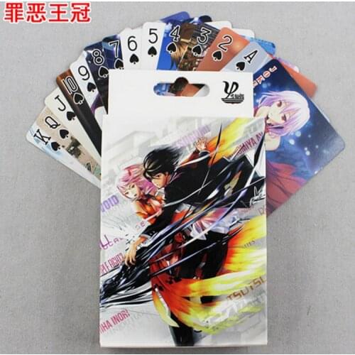 Anime Guilty Crown Poker Cards Toy Cosplay Board Game Cards With Box Collection Gift