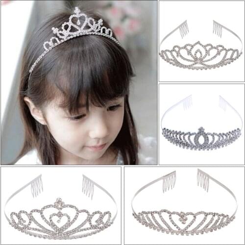 Shinning Princess Crown Bride Pageant Crowns Hair Comb Ornaments Jewelry Queen Diadem Wedding Bride King Headband Hair Jewelry
