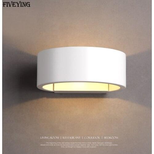 Round Indoor LED Wall Lamps 5W 10W AC85-265V Modern Simple For Bedroom Lights Dining-room Light Fixture Wall Sconce