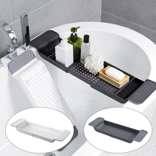 Bath Caddy Tray Multifunctional Organizer Tray Bath Tub Tray Bridge Holder for Bathroom Shower Luxury Reading