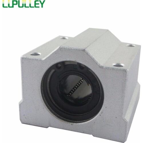 LUPULLEY Slide Unit Block Bearing SCS25UU SCS30UU Slide Bushing Shaft CNC Router DIY 3D Printer Parts