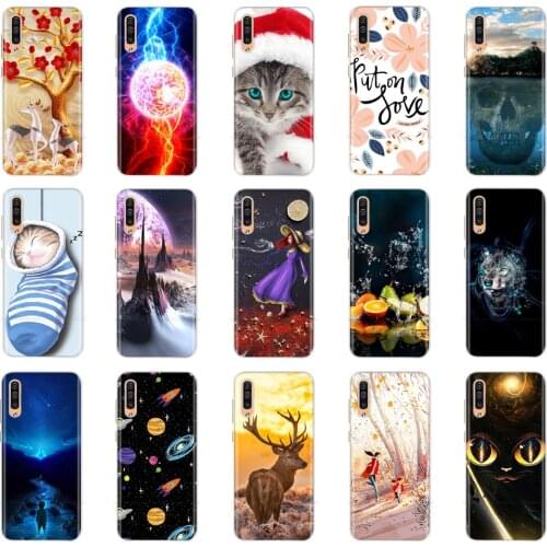 Soft TPU Case For Samsung A50 Case 2019 Phone Back Cover For Samsung Galaxy A50 silicone Case Coque Capa A 50 A505 A505F bumper
