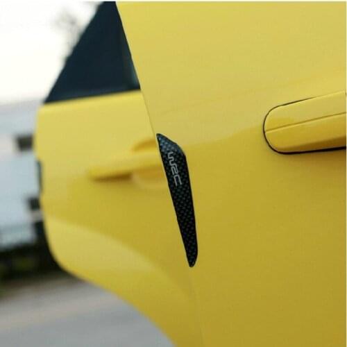 Carbon Fiber Stickers car door bumper strips protection WRC For Hyundai I30 2013 2008-2012 Car Accessories