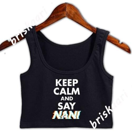 Nani Omae Wa Mou Shindeiru Meme Anime Gift Crop Top Women Funny Casual Natural Clothing Designer Plus Size 5xl Graphic Top Vest