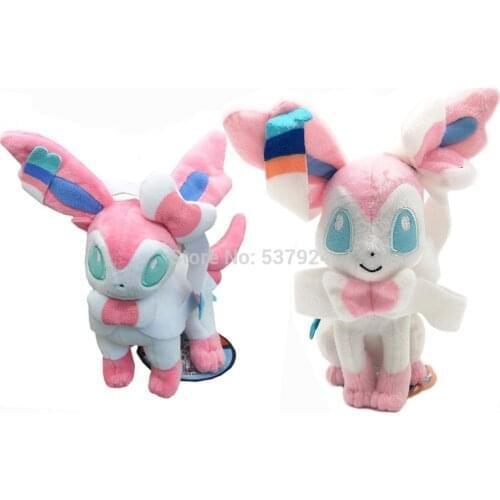 New 2 Styles Sylveon 6-8" 15-20CM Plush Doll