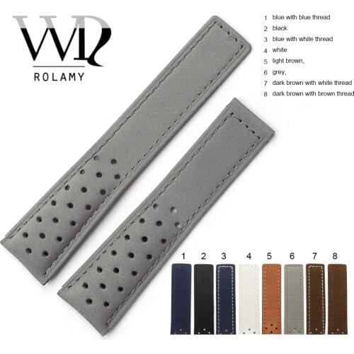 Rolamy Leather Watch Straps