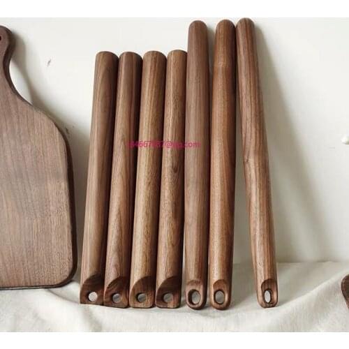 Natural Walnut Rolling Pin for Dough Wooden Roller Pastry Roll Kitchen Accessories Cake Pizza Tools